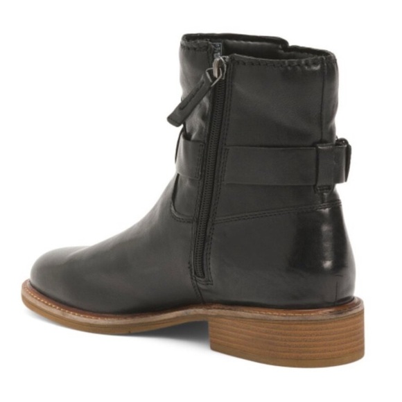 Clark’s Cologne Strap Black Leather Boots Size 8M - Picture 6 of 9